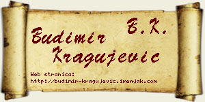 Budimir Kragujević vizit kartica